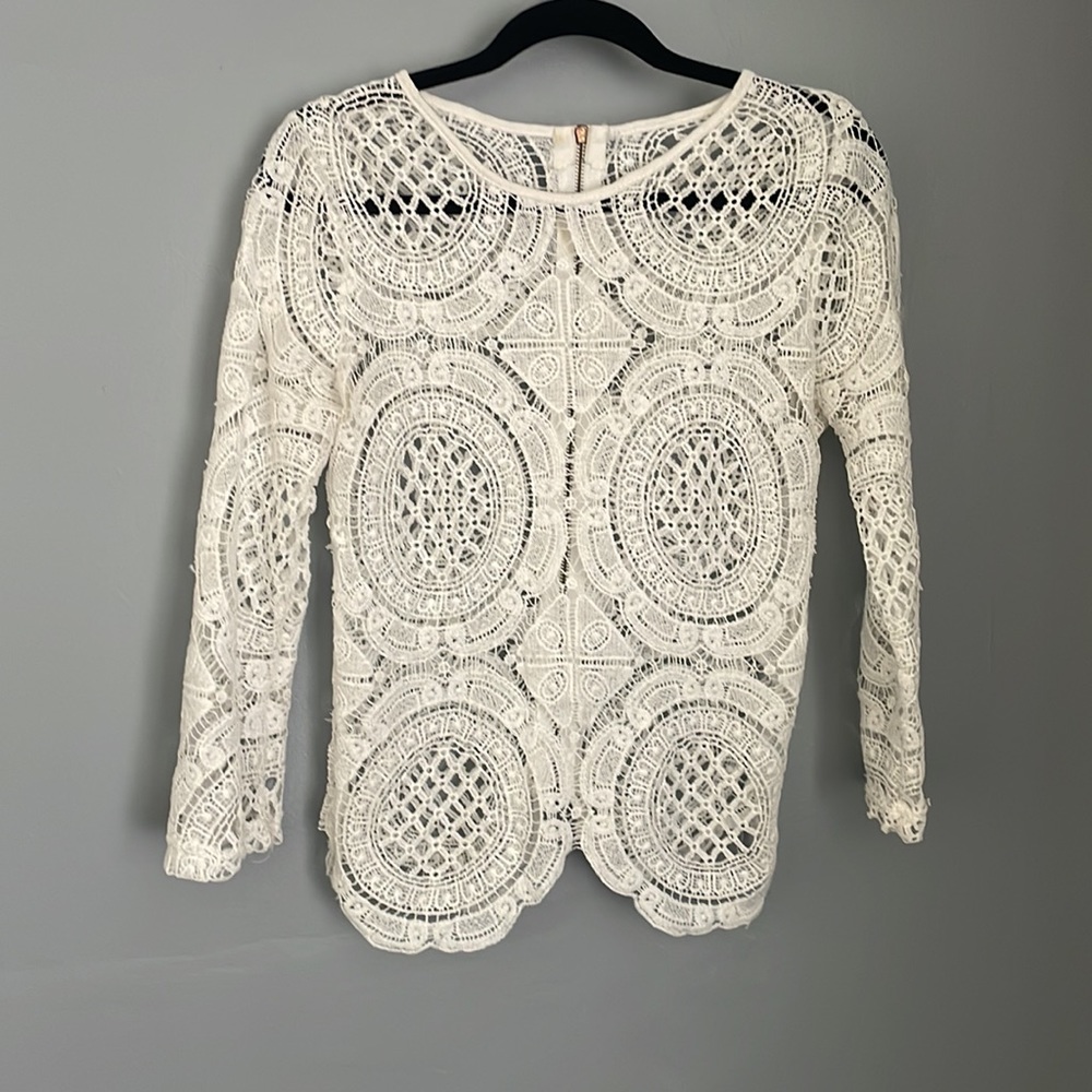 Crotchet white top